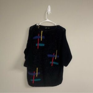 Liz Claiborne Vintage Colorful Patterned Women's Sweater